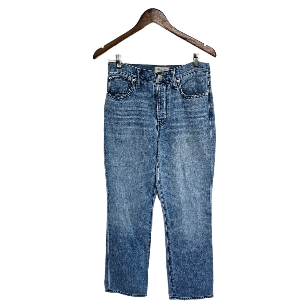 Madewell slim demi boot jeans blue 5 button size 26